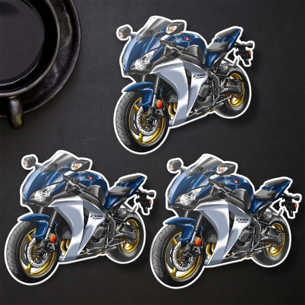 Honda CBR 1000 RR Stickers 2009 Pearl Siren Blue Merchandise & Clothing