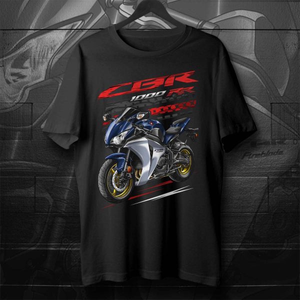Honda CBR 1000 RR T-shirt 2009 Pearl Siren Blue Merchandise & Clothing
