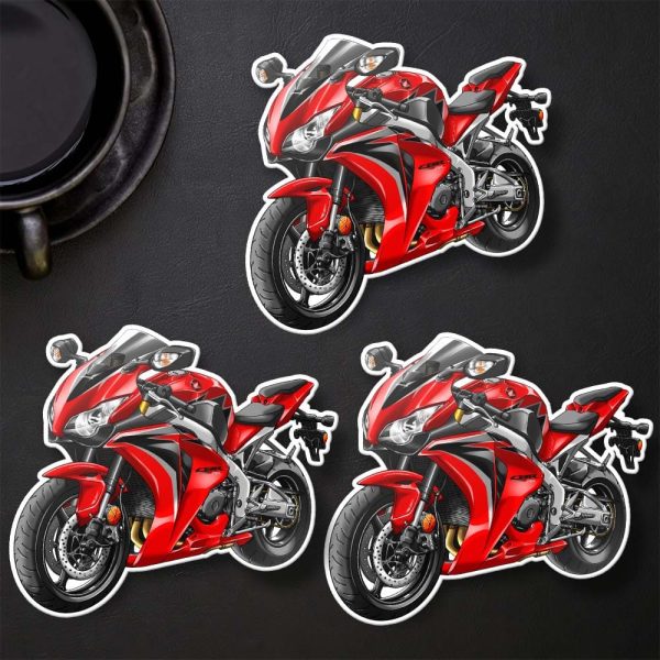 Honda CBR 1000 RR Stickers 2011 Red & Black Merchandise & Clothing