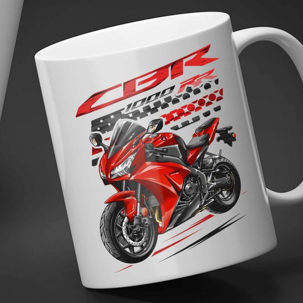 White Mug Honda CBR1000RR 2012-2013 & 2015-2016 Red Merchandise & Clothing