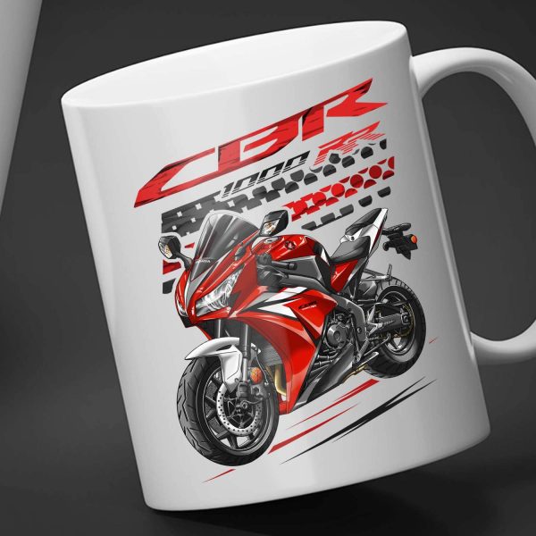 White Mug Honda CBR1000RR 2012 Victory Red Merchandise & Clothing