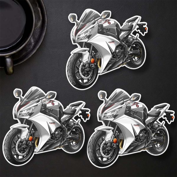 Honda CBR1000RR Stickers 2014 Pearl White Merchandise & Clothing