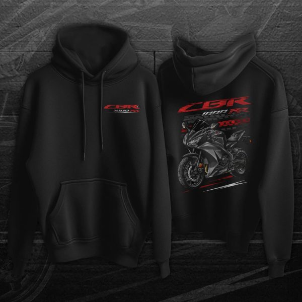 Honda CBR1000RR 2016 Hoodie Matte Black Metallic Merchandise & Clothing