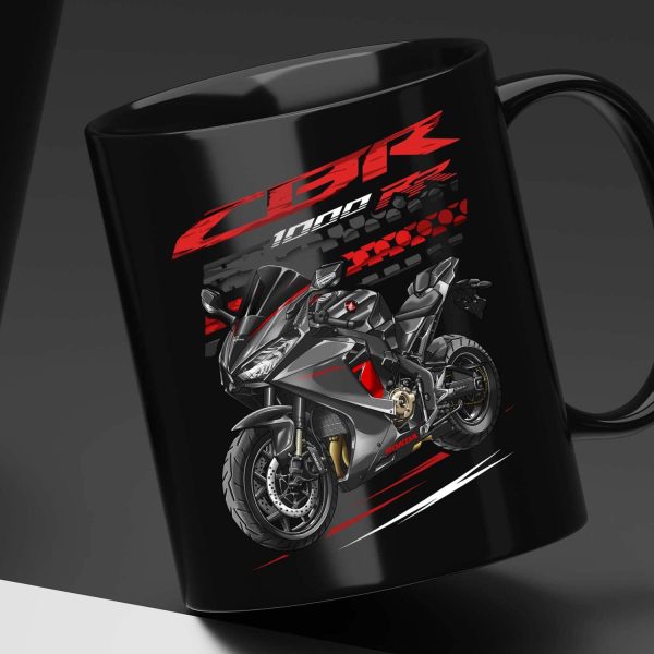 Black Mug Honda CBR1000RR 2017-2018 Matt Ballistic Black Metallic Merchandise & Clothing