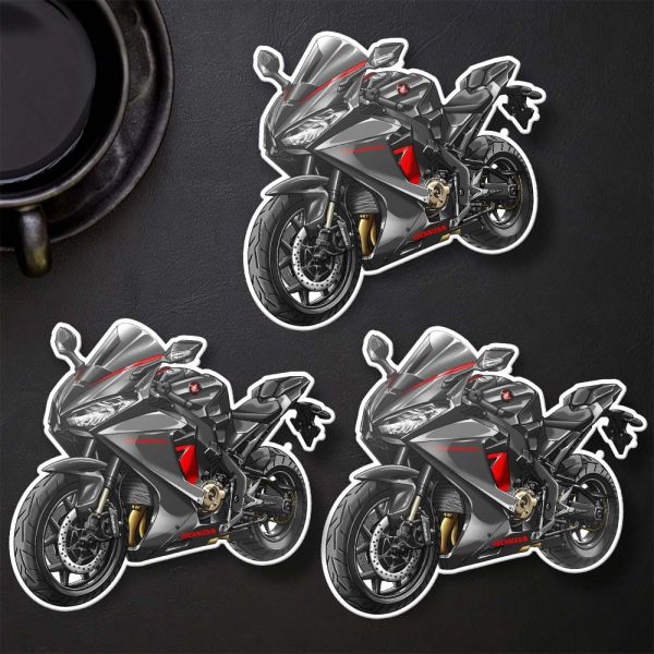 Stickers Honda CBR1000RR 2017-2018 Matt Ballistic Black Metallic Merchandise & Clothing
