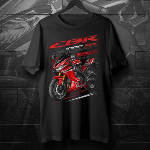 Honda CBR1000RR 2017 T-shirt Victory Red Merchandise & Clothing
