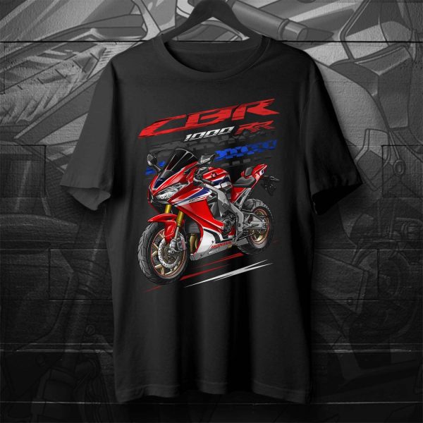 Honda CBR1000RR 2018-2019 T-shirt SP Grand Prix Tri-Color Merchandise & Clothing