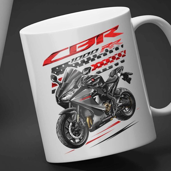 White Mug Honda CBR1000RR 2019 Matte Black Metallic Merchandise & Clothing