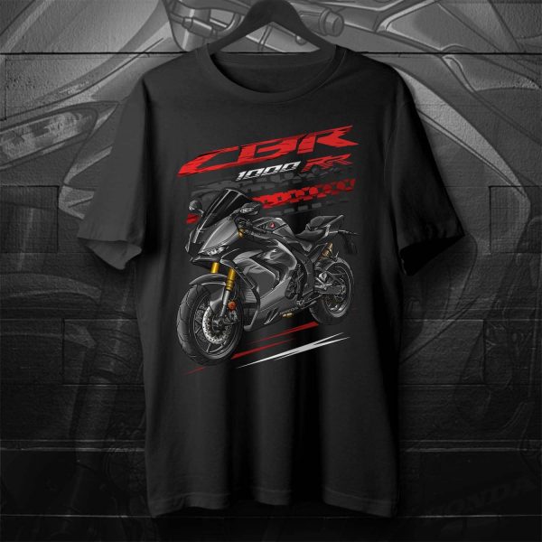 T-shirt Honda CBR1000 RR 2020-2021 Matt Pearl Morion Black Merchandise & Clothing