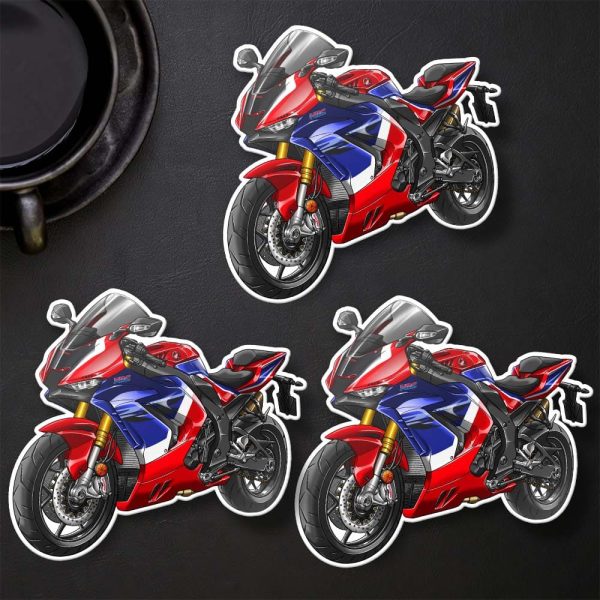 Stickers Honda CBR1000 RR 2020 SP Grand Prix Red & Blue & White Merchandise & Clothing
