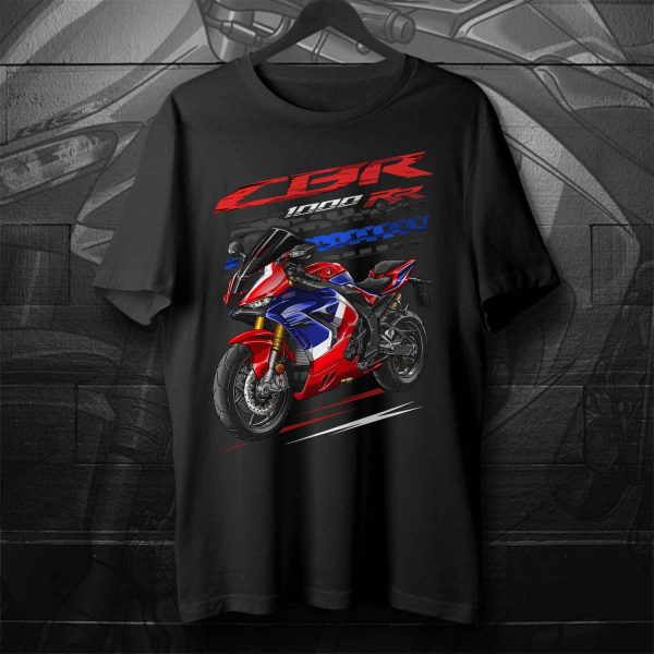 T-shirt Honda CBR1000 RR 2020 SP Grand Prix Red & Blue & White Merchandise & Clothing