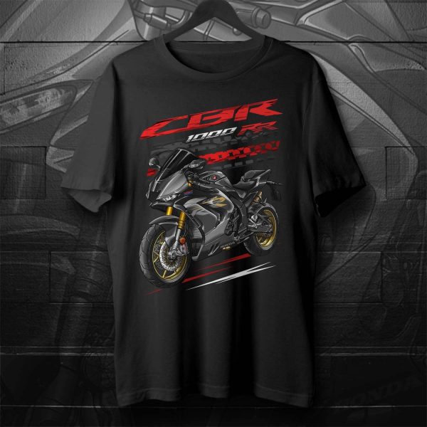 T-shirt Honda CBR1000 RR 2021 SP Matte Pearl Morion Black Merchandise & Clothing
