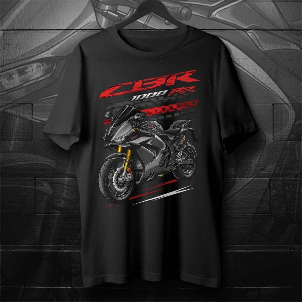 T-shirt Honda CBR1000 RR 2024 Fireblade - Matte Pearl Morion Black Merchandise & Clothing