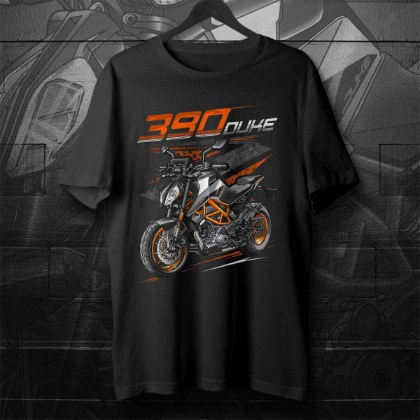 KTM 390 Duke 2021-2022 T-shirt Silver Metallic Merchandise & Clothing