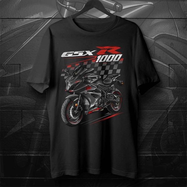 Suzuki GSX-R 1000 T-shirt 2019-2020 Metallic Mat Black Merchandise & Clothing