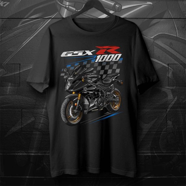 Suzuki GSX-R 1000 T-shirt 2021-2022 Metallic Matte Black No. 2 Merchandise & Clothing