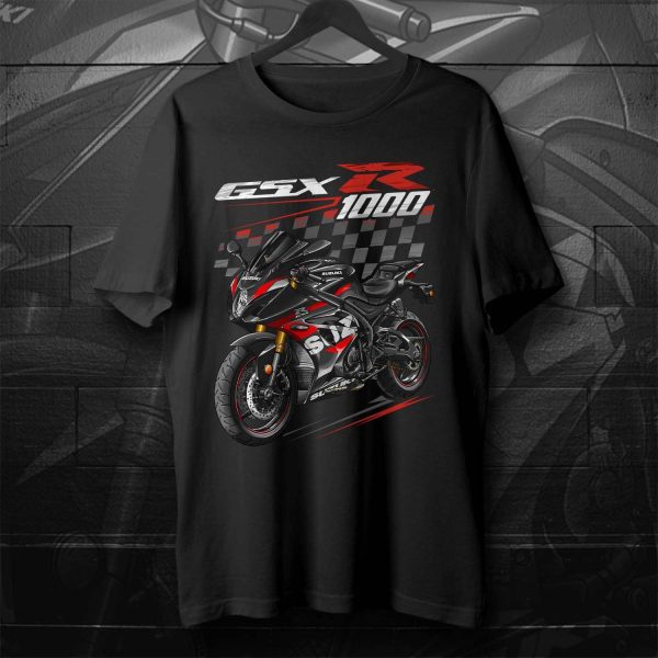 Suzuki GSX-R 1000 T-shirt 2021 Metallic Matte Black Merchandise & Clothing