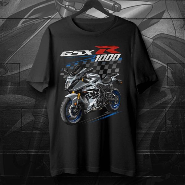 Suzuki GSX-R 1000 T-shirt 2022 Metallic Matte Black Glass & Matte Mechanical Gray Merchandise & Clothing