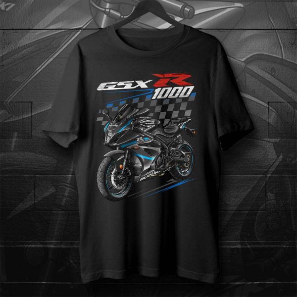 Suzuki GSX-R 1000 T-shirt 2024 Metallic Matte Black & Glass Sparkle Black Merchandise & Clothing