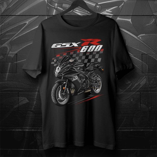 Suzuki GSX-R 600 T-shirt 2019 Glass Sparkle Black Merchandise & Clothing