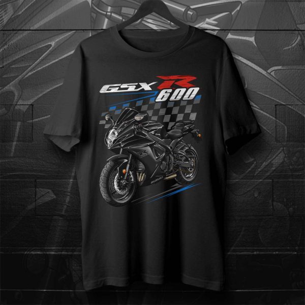 Suzuki GSX-R 600 T-shirt 2020 Glass Sparkle Black Merchandise & Clothing