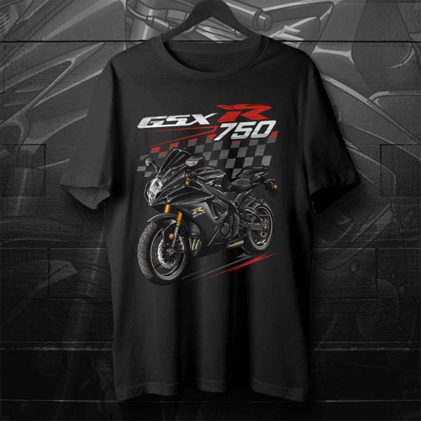 Suzuki GSX-R 750 T-shirt 2011 Glass Sparkle Black Merchandise & Clothing