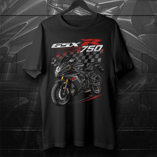Suzuki GSX-R 750 T-shirt 2016 Metallic Matte Black No. 2 & Glass Sparkle Black Merchandise & Clothing