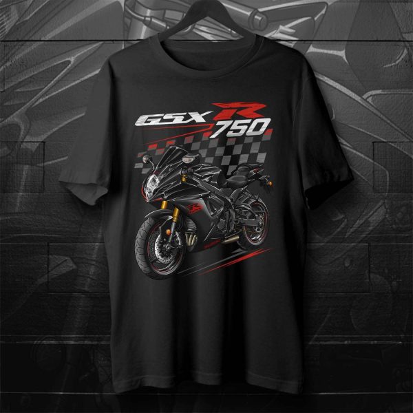 Suzuki GSX-R 750 T-shirt 2019 Metallic Matte Black No. 2 & Glass Sparkle Black Merchandise & Clothing