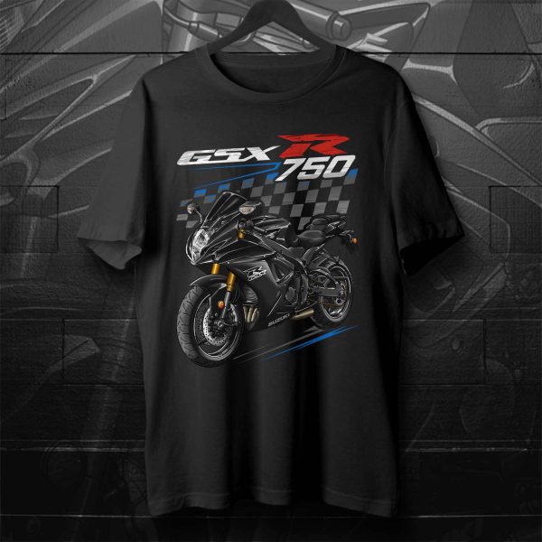 Suzuki GSX-R 750 T-shirt 2020 Metallic Matte Black & Glass Sparkle Black Merchandise & Clothing