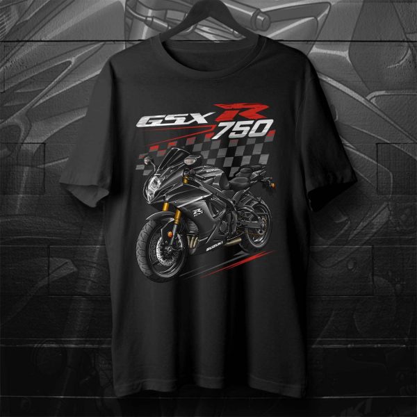 Suzuki GSX-R 750 T-shirt 2024 Metallic Matte Black No. 2 & Glass Sparkle Black Merchandise & Clothing