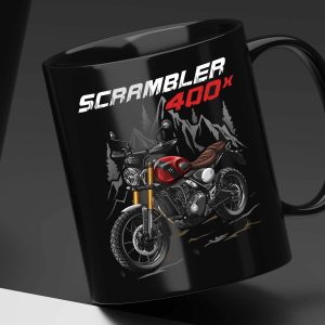Triumph Scrambler 400 X Mug Carnival Red Phantom Black Merchandise & Clothing