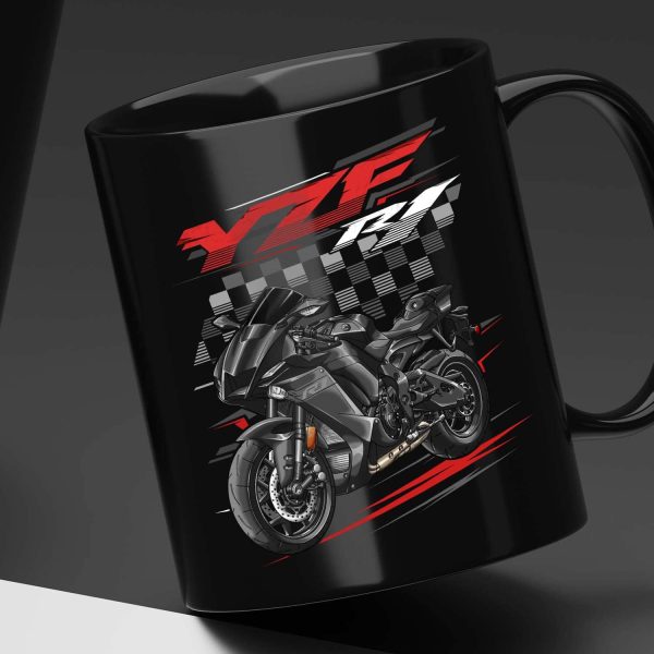 Yamaha YZF-R1 2020-2021 Black Mug Raven Merchandise & Clothing