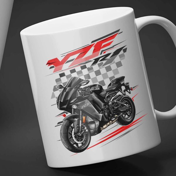 Yamaha YZF-R1 2020-2021 White Mug Raven Merchandise & Clothing
