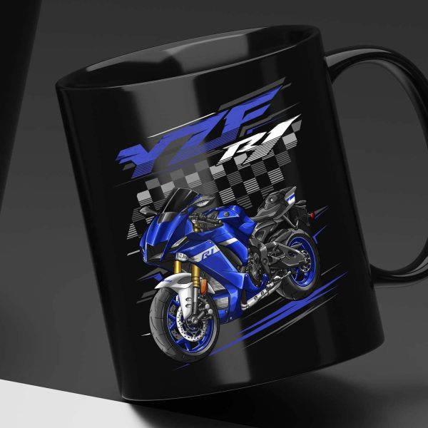 Yamaha YZF-R1 2020-2021 Black Mug Team Yamaha Blue Merchandise & Clothing