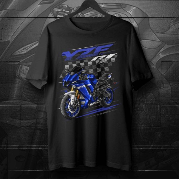 Yamaha YZF-R1 2020-2021 T-shirt Team Yamaha Blue Merchandise & Clothing
