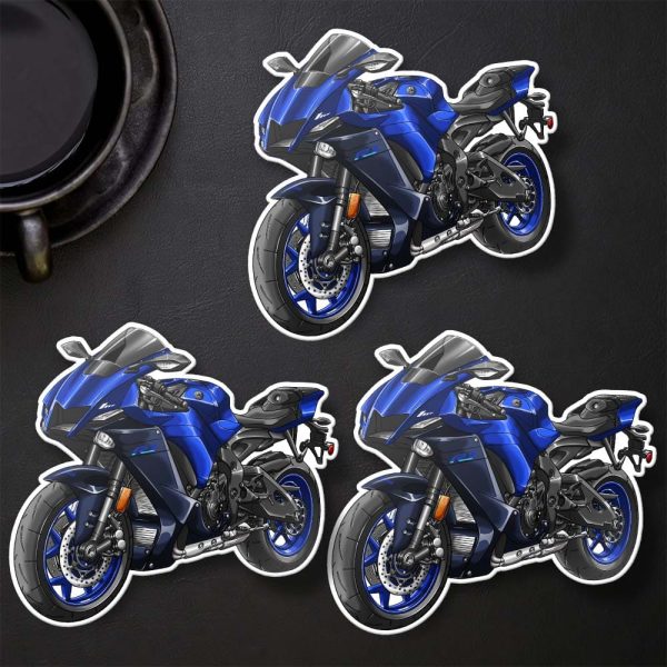 Yamaha YZF-R1 2022-2023 Sticker Team Yamaha Blue Merchandise & Clothing