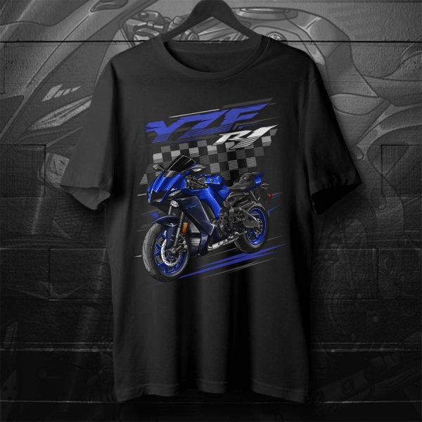 Yamaha YZF-R1 2022-2023 T-shirt Team Yamaha Blue Merchandise & Clothing