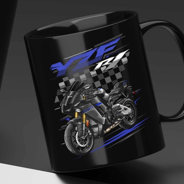 Yamaha YZF-R1 2024 Black Mug Black Mettalic & Carbon Merchandise & Clothing