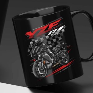 Yamaha YZF-R1 2024 Black Mug Raven Merchandise & Clothing