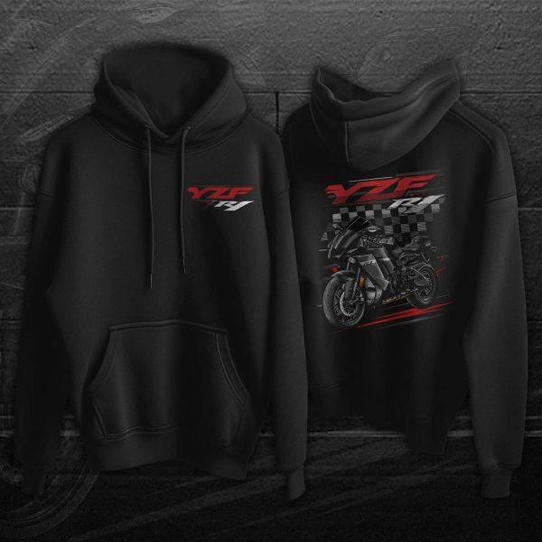 Yamaha YZF-R1 2024 Hoodie Raven Merchandise & Clothing