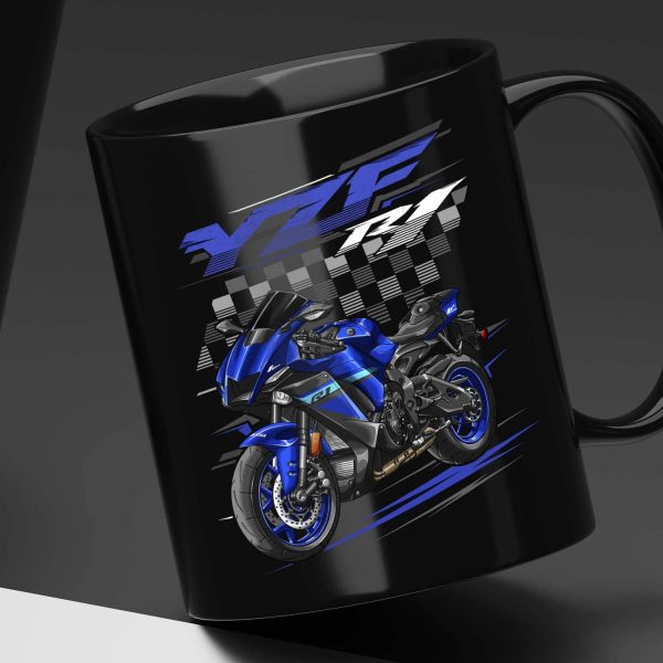 Yamaha YZF-R1 2024 Black Mug Team Yamaha Blue Merchandise & Clothing