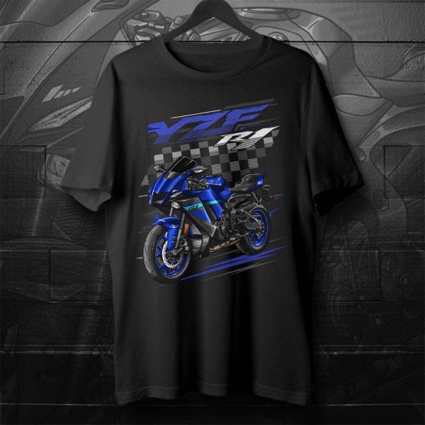 Yamaha YZF-R1 2024 T-shirt Team Yamaha Blue Merchandise & Clothing