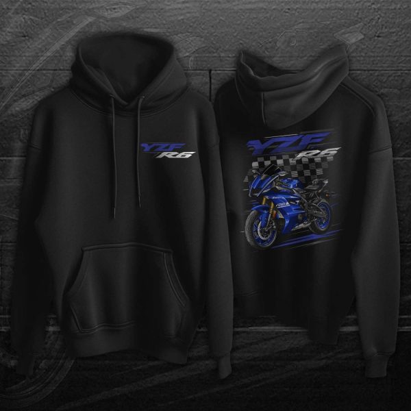 Yamaha YZF R6 2017 Hoodie Team Yamaha Blue Merchandise & Clothing