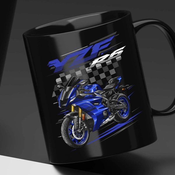 Yamaha YZF R6 2018 Black Mug Team Yamaha Blue Merchandise & Clothing