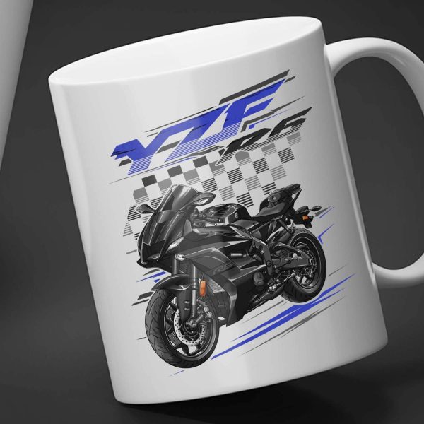 Yamaha YZF R6 2020 White Mug Raven Merchandise & Clothing