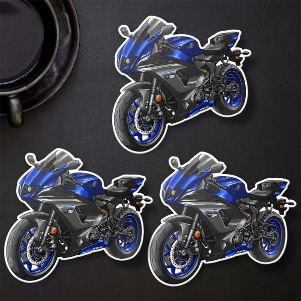 Yamaha YZF R7 2022-2023 Sticker Team Yamaha Blue Merchandise & Clothing