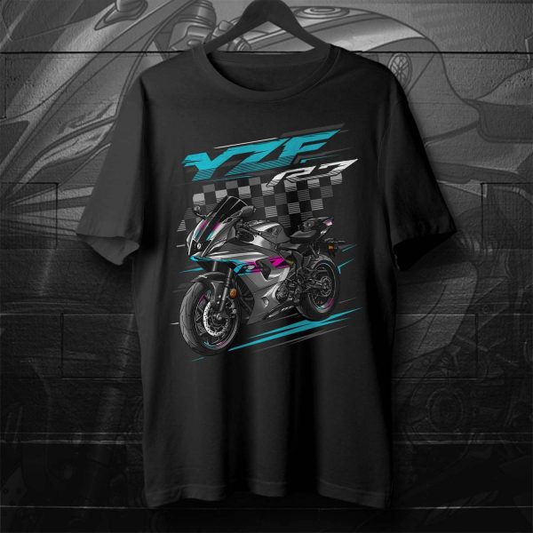 Yamaha YZF-R7 2024 T-shirt Matte Grey Merchandise & Clothing