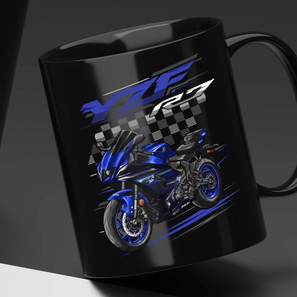 Yamaha YZF-R7 2024 Black Mug Team Yamaha Blue Merchandise & Clothing