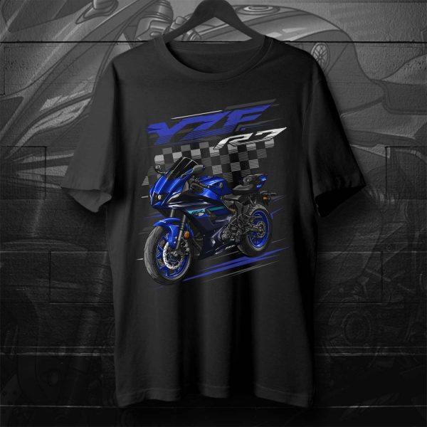 Yamaha YZF-R7 2024 T-shirt Team Yamaha Blue Merchandise & Clothing