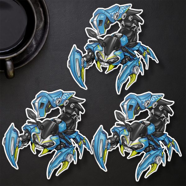 CFMoto 250SR Stickers 2023 Turquoise Blue Merchandise & Clothing Motorcycle Apparel